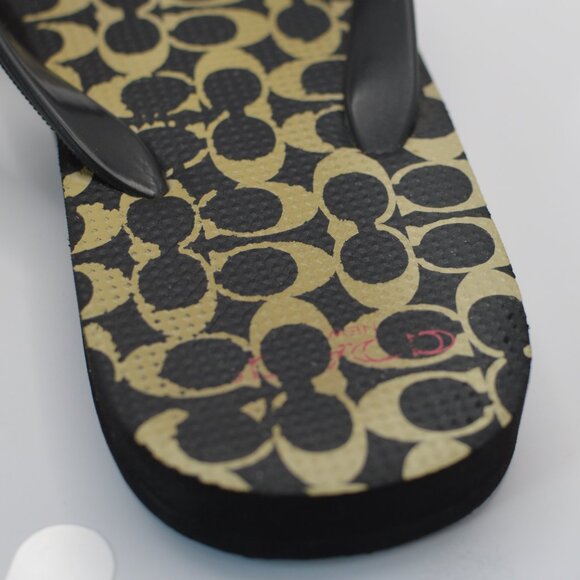Coach Brianna Flip Flops Size 7 - Picture 3 of 4